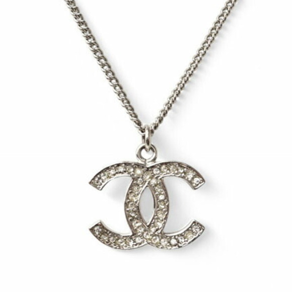 CHANEL Silver Logo Necklace - Picture 3 of 6
